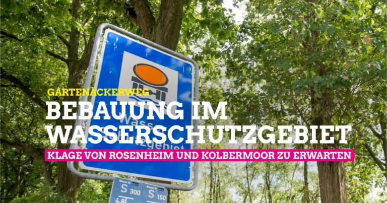 Gartenäckerweg – auch Rosenheim und Kolbermoor stemmen sich dagegen