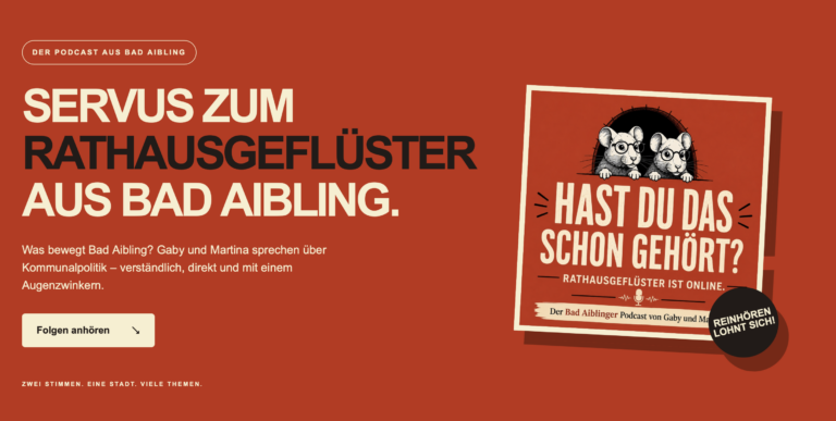 Rathausgeflüster von Martina und Gaby